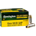 20 Rounds of 10mm Ammo by Remington Golden Saber Defense - 180gr BJHP