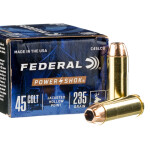 20 Rounds of .45 Long-Colt Ammo by Federal Power-Shok Handgun - 235gr JHP