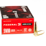1000 Rounds of 9mm Ammo by Federal - 147gr FMJ