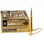 20 Rounds of .223 Ammo by Prvi Partizan - 75gr HPBT Match