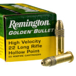 500 Rounds of .22 LR Ammo by Remington Golden Bullet - 36gr HP