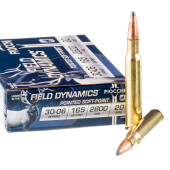 20 Rounds of 30-06 Springfield Ammo by Fiocchi - 165gr PSP