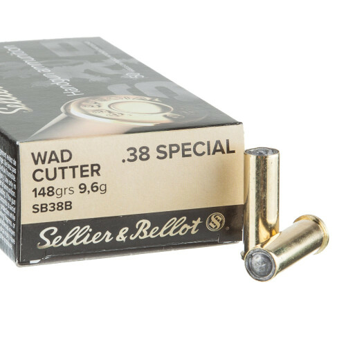 Munitions SELLIER & BELLOT Cal 38 Special WC - 148 GR WC