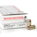 500 Rounds of .380 ACP Ammo by Winchester - 95gr FMJ