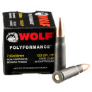 1000 Rounds of 7.62x39mm Ammo by Wolf WPA Polyformance - 123gr HP