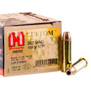 25 Rounds of .357 Mag Ammo by Hornady - 158gr JHP XTP