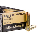 1000 Rounds of .357 Mag Ammo by Sellier & Bellot - 158gr FMJ