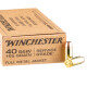 500 Rounds of .40 S&W Ammo by Winchester Service Grade - 165gr FMJ