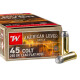 500 Rounds of .45 Long-Colt Ammo by Winchester American Lever Range - 250gr LFN